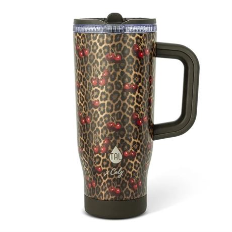 Cely x TAL 32oz Stainless Steel Skye Tumbler with Handle and Fip-up Straw,