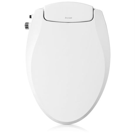 Brondell Bidet Toilet Seat Non-Electric Ecoseat, Fits Elongated Toilets, White