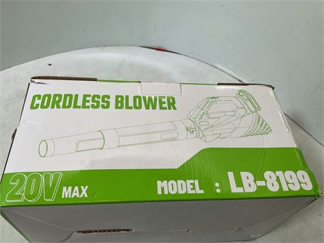 Cordless Leaf Blower, 6-Variable Speed, 550CFM & 130MPH, Electric Leaf Blower