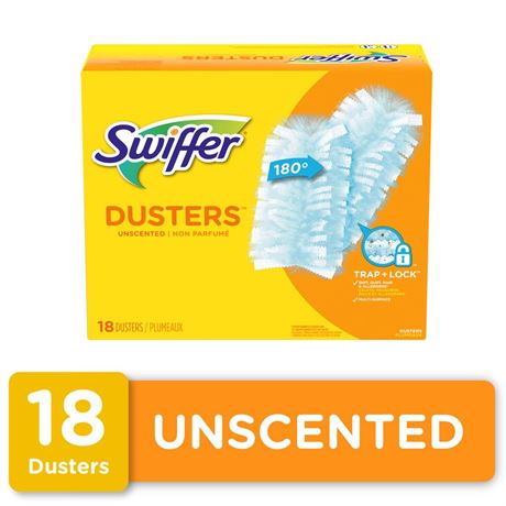 Swiffer Dusters Multi-Surface Duster Refills for Cleaning  Unscented  18 Count