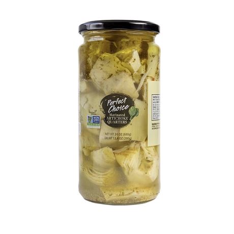 Perfect Choice Artichoke Quarters Marinated - Great for Salads, Pizzas & More -