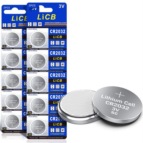 LiCB CR2032 3V Lithium Battery(10-Pack) 10 Count (Pack of 1)