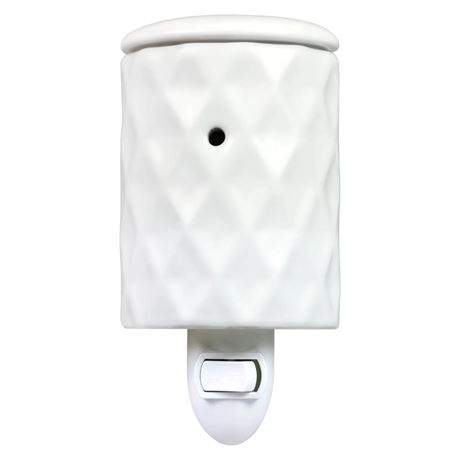 Mainstays White Ceramic Pluggable Wall Wax Warmer,  Single Pack