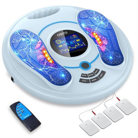 OSITO EMS Foot Massager for Neuropathy，Electronic Stimulator for Foot Blood