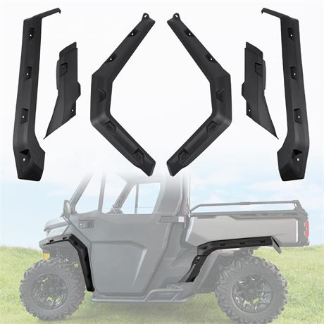 Sport Front & Rear Fender Flares Compatible with Can-Am Defender