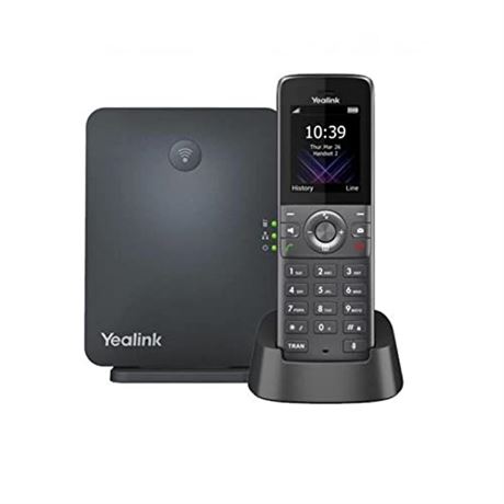 Yealink W73P IP Phone - Cordless - Corded - DECT - Wall Mountable - Space Gray,