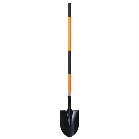 Shovel for Digging, 56 Inches Heavy Duty Shovel for Gardening, Round Shovel for