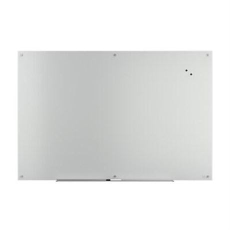 TRU RED™ Magnetic Tempered Glass Dry Erase Board, White, 6' X 4' (TR61197)