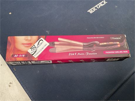 2-in-1 hair straightener and curling iron with rapid heating and CE company