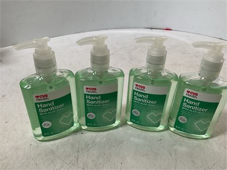 4 hand sanitizer 8 floz each