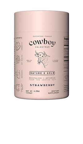 Cowboy Colostrum Strawberry Colostrum in Beauty: NA