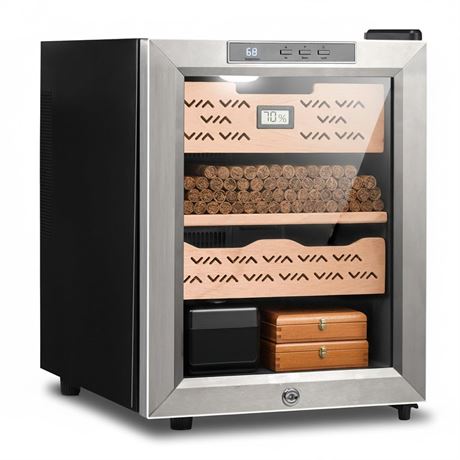 Epress 250 Count Electric Cigar Humidor Cabinet, Thermoelectric Cigar Cooler