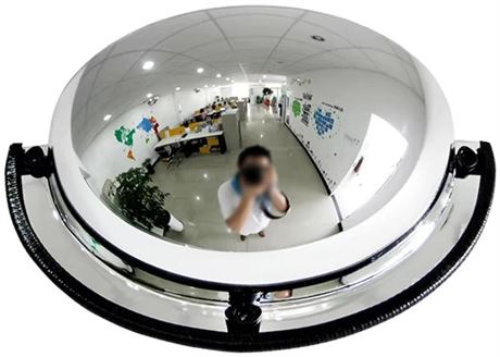 Panoramic Half-Dome Mirrors, Security Mirror for Retail Stores and Warehouses,