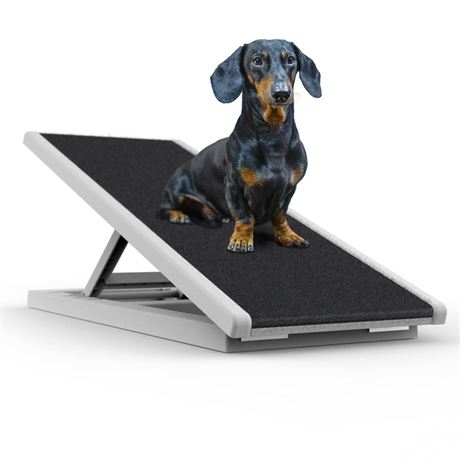 Dog Stairs, Dog Ramps Pet Stairs - Folding Ramp Height Adjustable for High