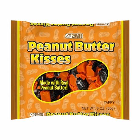 Melster Candies Melster Peanut Butter Kisses Halloween Taffy Candy, 3 oz (