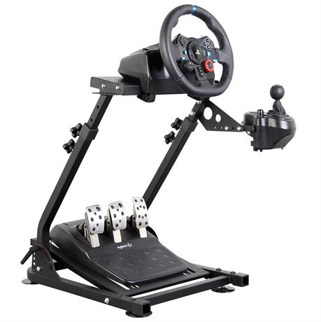 jxqqay Racing Wheel Stand (Updated Version) Height and Tilt Adjustable Steering