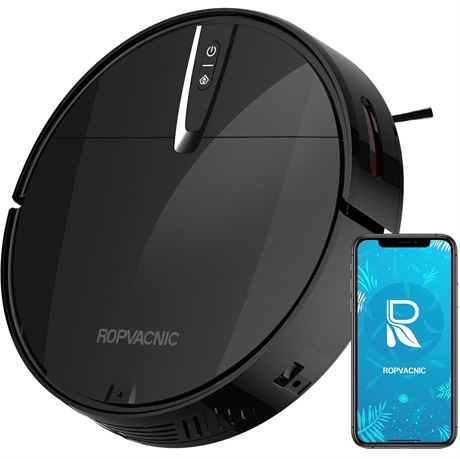 Robot Vacuum Cleaner with 3000Pa Cyclone Suction, APP/Voice/Remote Control,