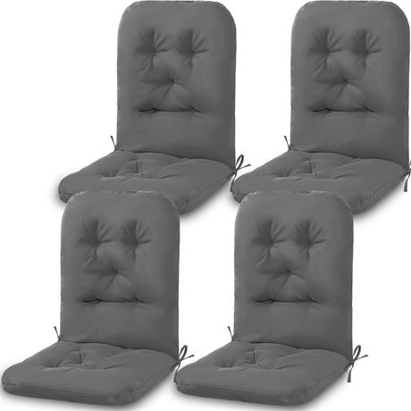 4 Set Outdoor High Back Chair Cushions 47 x 20 Inch Rocking Chair Cushions