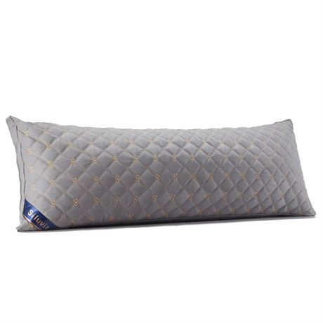 Siluvia Full Body Pillow for Adults-Premium Adjustable Loft Quilted Fluffy Body