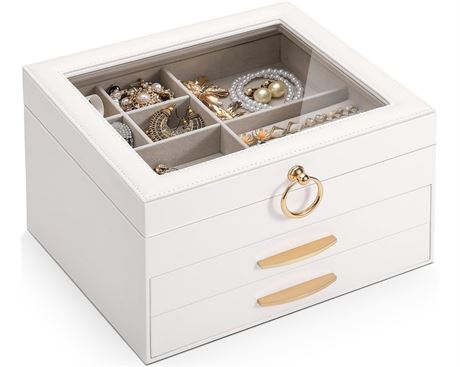SOLEDI Christmas Gift, Jewelry Box for Women, Elegant Jewelry Organizers and