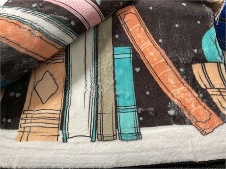 Joy Carpets Discovery Books 7'8" x 10'9" Area Rug in Color Multi 7'8" x 10'9"