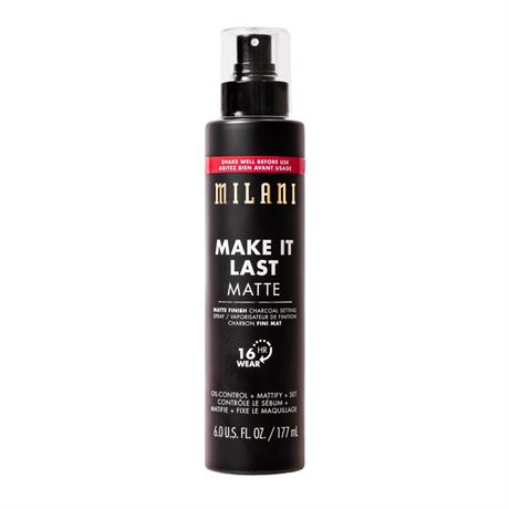 Milani Make It Last Charcoal Jumbo XL Setting Spray, Matte Finish,