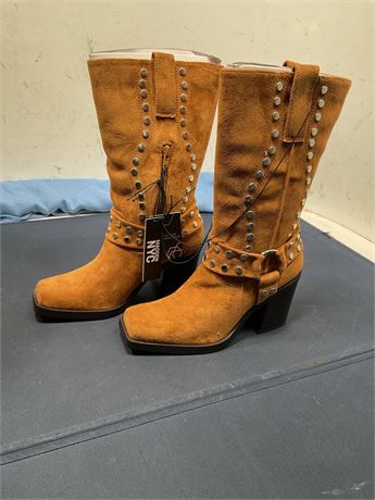 Madden NYC Womens Moto Boots in Womens Boots(6)