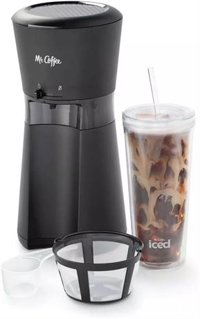 Coffee Tumbler Mr Coffee Iced Coffee Maker with Reusable Tumbler and Coffee