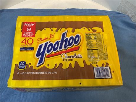 Yoo-hoo Chocolate Drink Boxes, Chocolate, 6.5 Oz Box, 40/Carton 072350000542 -