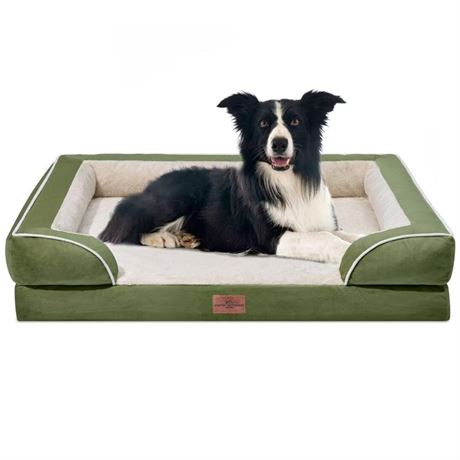 Waterproof Dog Beds for Large Dogs, Orthopedic Large Breed Dog Beds, Comfy Pet