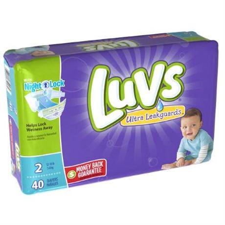 Luvs Diapers Size 2  40 Count (Select for More Options)