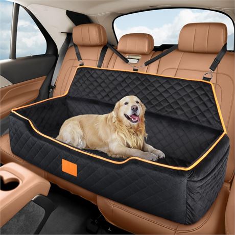 Dog Car Seat for Large/Medium Dog, Comfortable Dog Car Bed Pet Booster for Back