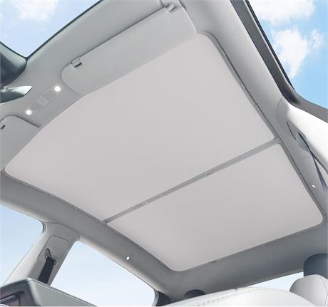 2024 Upgrade 2-in-1 Colorful Roof Sunshade for Tesla Model Y,No-Sagging, No