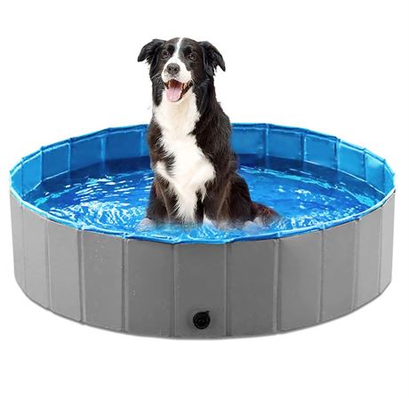 Jasonwell Foldable Dog Pet Bath Pool Collapsible Dog Pet Pool Bathing Tub