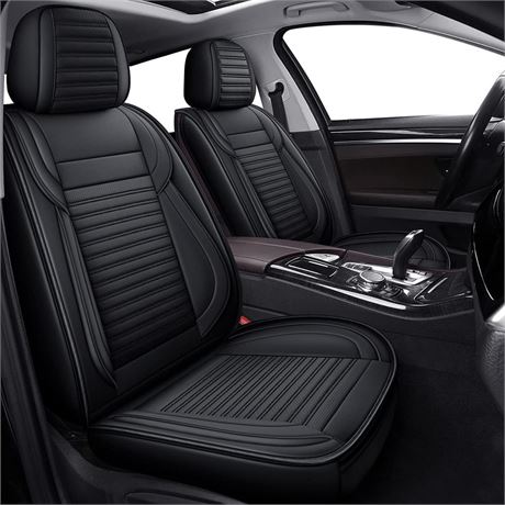 LINGVIDO Car Seat Covers,Breathable and Waterproof Faux Leather Automotive Seat