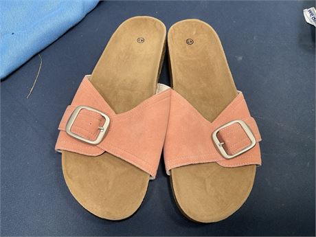 London Rag Womens Aranda Buckled Slide-On Sandals 5