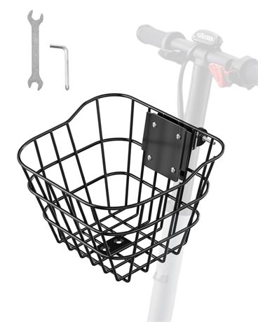VEVOR Front Bike Basket, Electric Scooter Basket with Fixed Bracket - Max