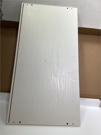 replacement top Shelf Bookcase panel in a light white color-31x15-3/4