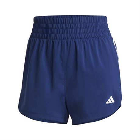adidas Womens Pacer Training 3-Stripes Woven High-Rise Shorts XL Inseam Dark