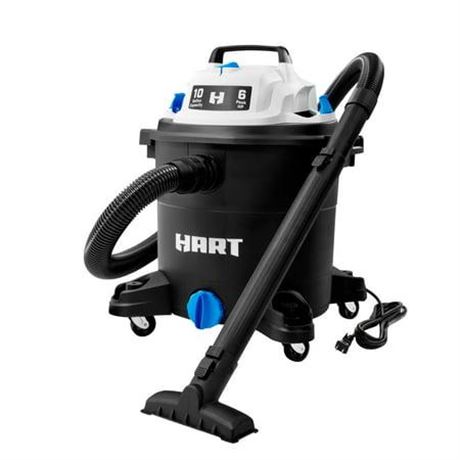 HART 10 Gallon 6 Peak HP Poly Wet/Dry Vacuum  VOC1012PF 3701