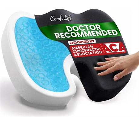 ComfiLife Premium Gel & Memory Foam Seat Cushion – Doctor Recommended Office