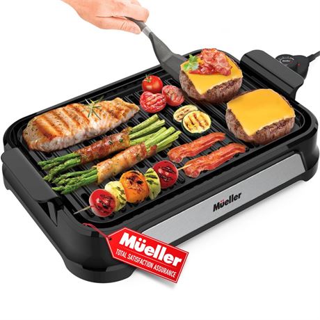 Mueller Ultra Gourmet Electric Grill, Smokeless Indoor Grill, Removable