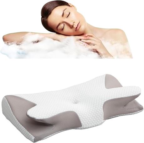 Memory Foam Pillows Side Sleeper - Neck Support Pillow for Neck & Shoulder Pain