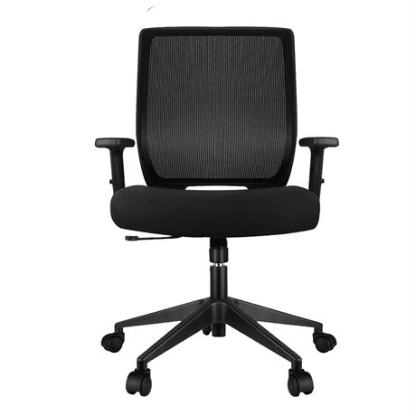Ergonomic Office Chair Home Mesh Desk Chair with Adjustable Arms - Mid Back