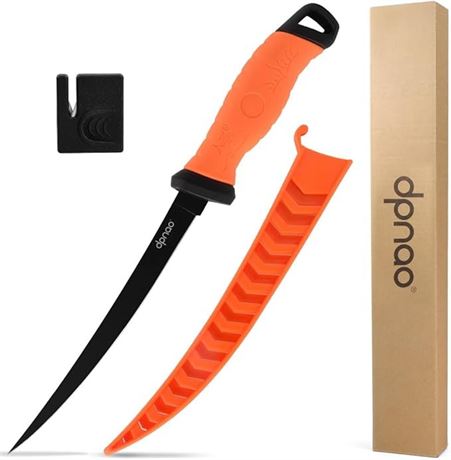 KastKing Fillet Knife, Razor Sharp G4116 German Stainless-Steel Blade 5" - 9", P