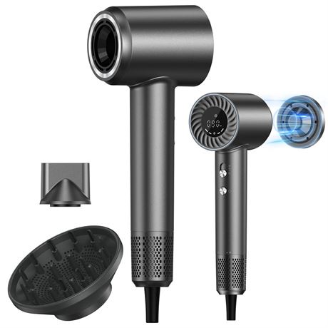 Professional Ionic Hair Dryer, 150000 RPM High Speed Blow Dryer with 500M