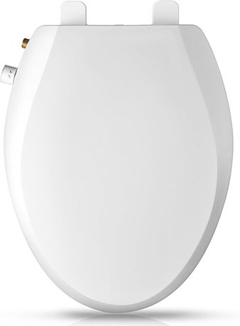 Elongated Bidet Toilet Seat with Quiet-Close, Non-Electric Bidet Toilet Seat