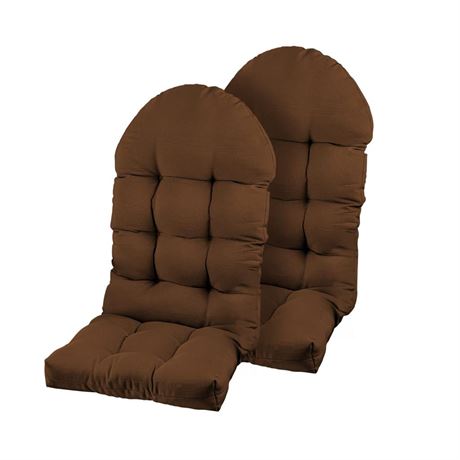 Set of 2 Patio Chair Cushion for Adirondack, High Back Rocking Chair Cushion