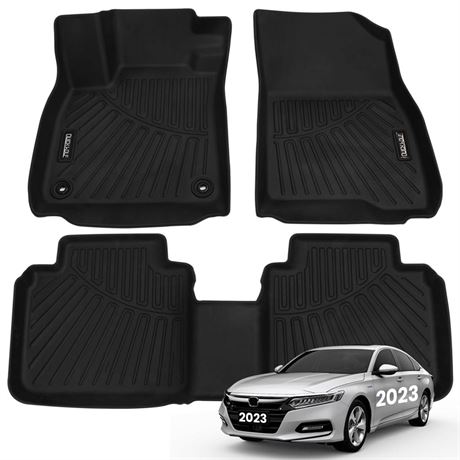 Floor Mats for 2023 2024 Honda Accord(Include Hybrid), All Weather Rubber Mats