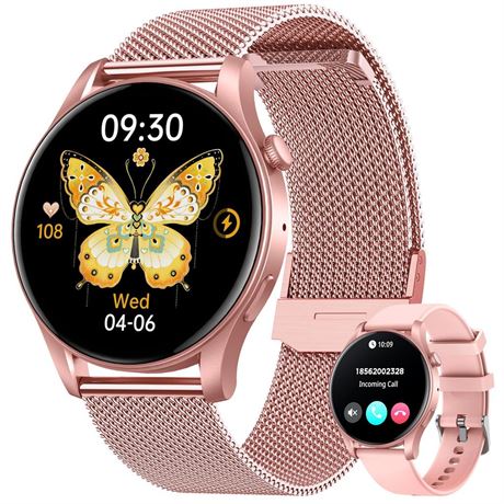 Smartwatch for Women Fitness Watch: 1.43" Amoled Touchscreen Smart Watch